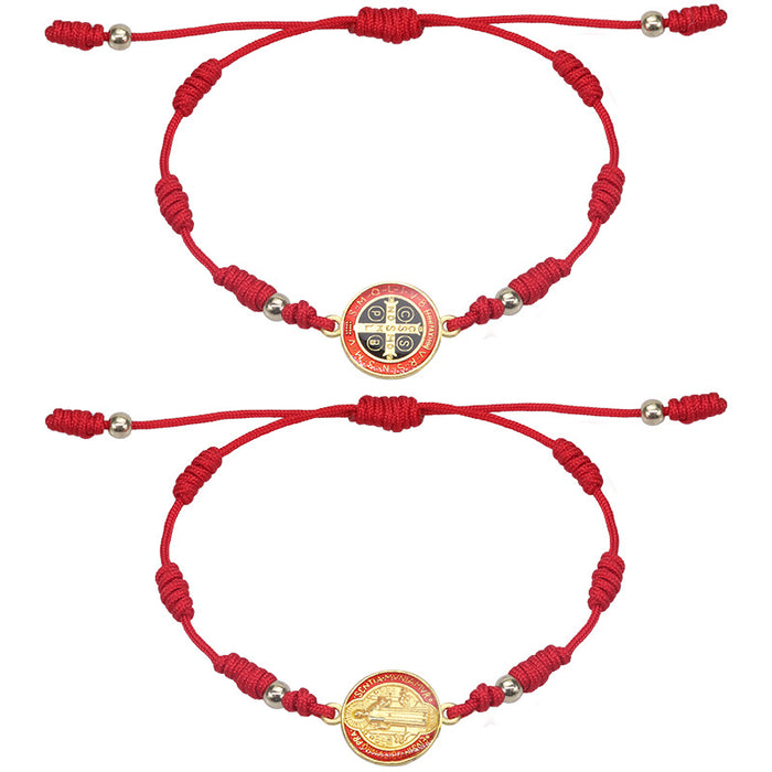 Wholesale Bracelet Alloy Red String Braided Virgin Mary Bracelet MOQ≥2 JDC-BT-YIYe035