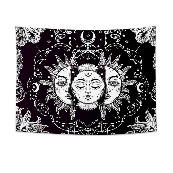 Wholesale Decorative Brushed Fabric Boho Sun Pattern Background Hanging Cloth MOQ≥2 JDC-DCN-Jianjie008