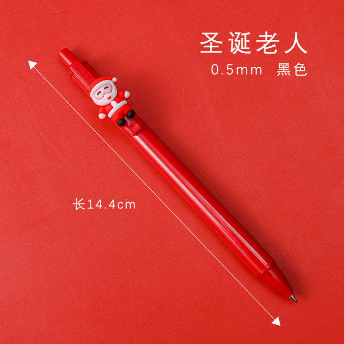 Wholesale Ballpoint Pen Plastic Christmas Press MOQ≥2 JDC-BP-dichen004