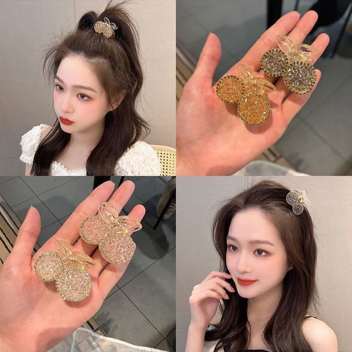 Wholesale acrylic cherry korean sweet hair clip  MOQ≥2 JDC-HS-Fuyuan004