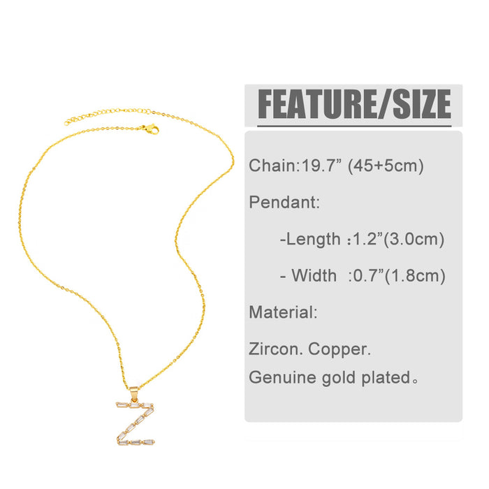 Wholesale Necklace English Letters Plated 18K Gold Necklace MOQ≥2 JDC-NE-PREMAS018