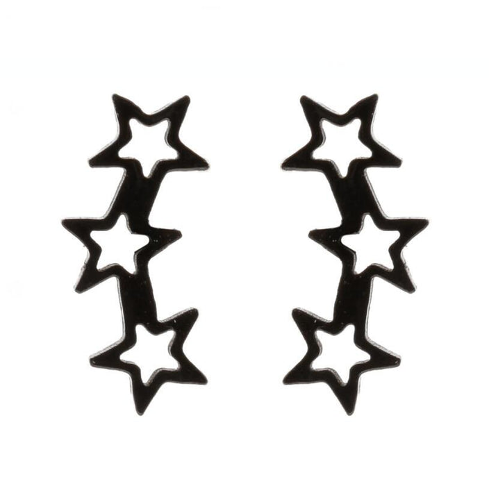 Wholesale Stainless Steel Pentagram Earrings JDC-ES-SS030