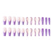 Jewelry WholesaleWholesale Purple Glitter Plastic Wear Nail Art Nail Stickers 24 Pieces/Box JDC-NS-SHao002 Nail Stickers 上皓 %variant_option1% %variant_option2% %variant_option3%  Factory Price JoyasDeChina Joyas De China