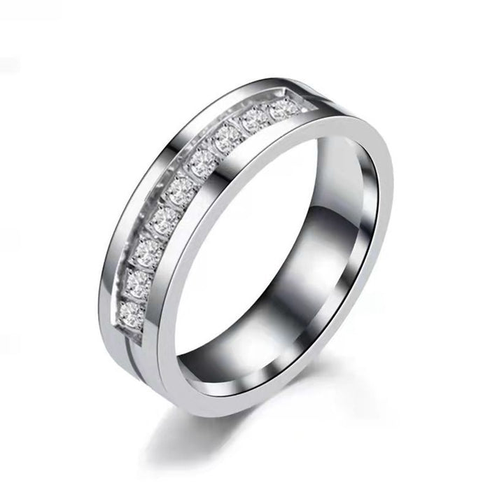 Wholesale Stainless Steel Diamond Couple Rings JDC-RS-ChenX005