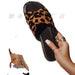 Jewelry WholesaleWholesale flat leopard print inline rhinestone women's sandals JDC-SD-GuL002 Sandal 孤岚 %variant_option1% %variant_option2% %variant_option3%  Factory Price JoyasDeChina Joyas De China