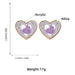 Jewelry WholesaleWholesale double layer heart shape geometric alloy diamond earrings JDC-ES-JL953 Earrings 氿乐 %variant_option1% %variant_option2% %variant_option3%  Factory Price JoyasDeChina Joyas De China