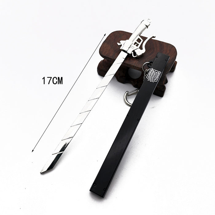 Modelo de espada de metal al por mayor Keychain (M) JDC-KC-MSHAN003