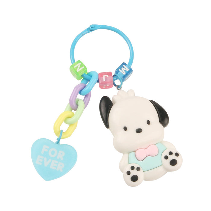 Wholesale Keychain Resin Cute Dog Pendant MOQ≥2 JDC-KC-YiHan028