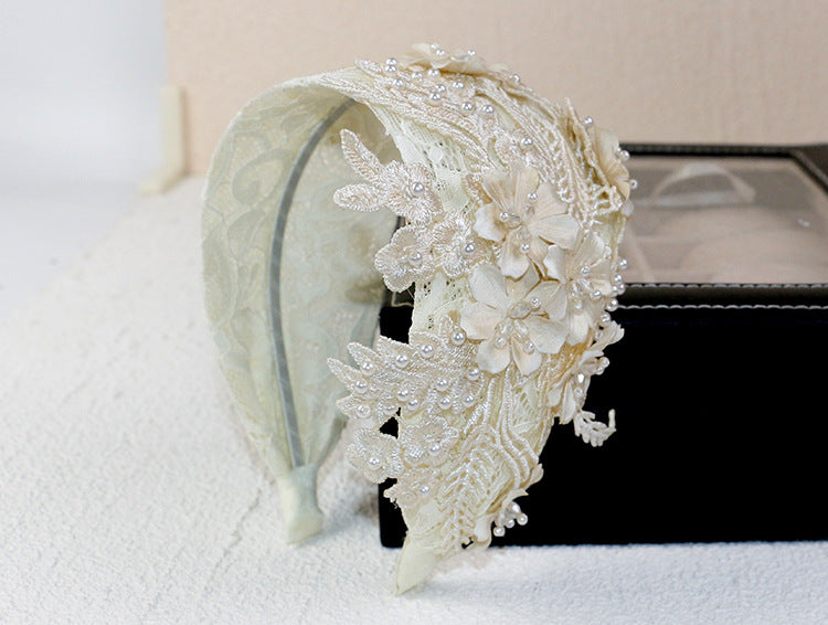 Wholesale Headband Lace Wide Bridal Accessories JDC-HD-HMXS007