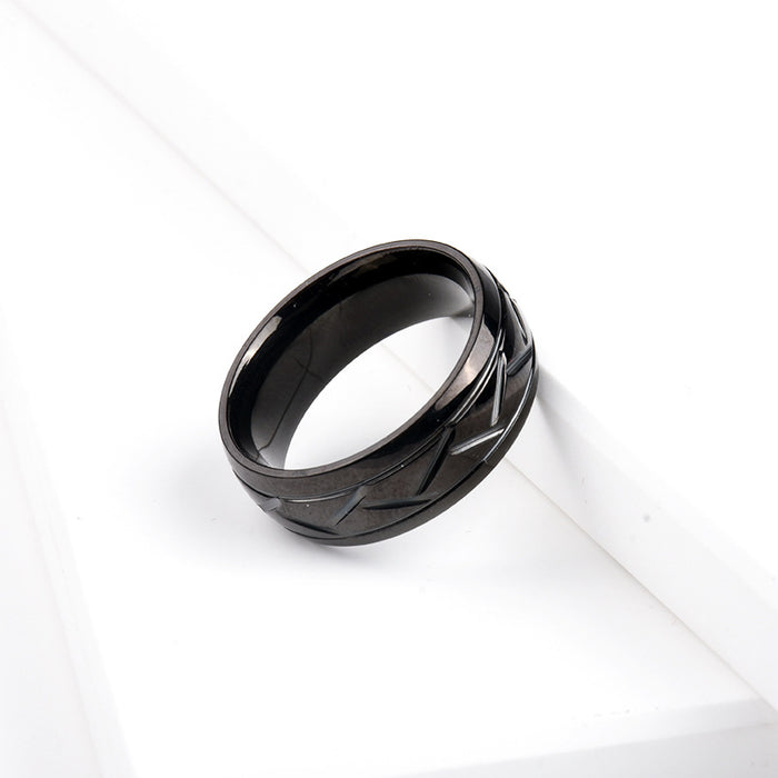 Wholesale Rings Stainless Steel Groove MOQ≥2 JDC-RS-ShengF001