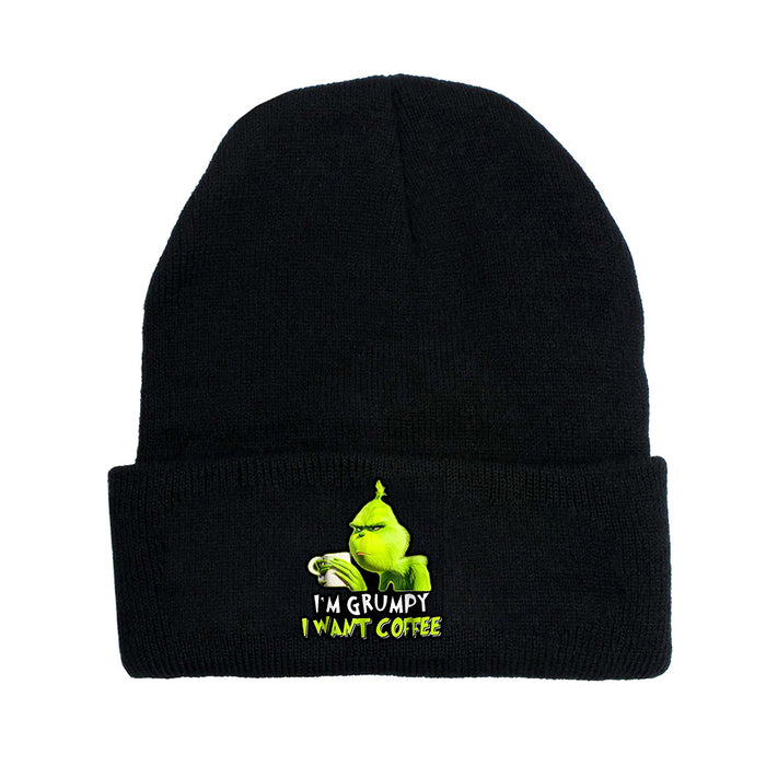 Wholesale Hat Acrylic Fiber Warm Christmas Cartoon Knitted Hat JDC-FH-YCFS001