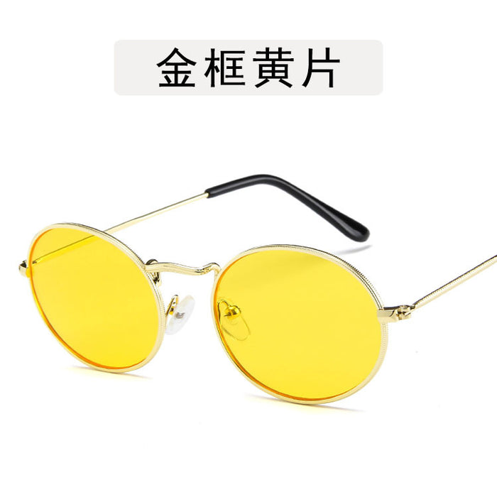 Wholesale AC Lens Small Round Frame Sunglasses JDC-SG-DeL001
