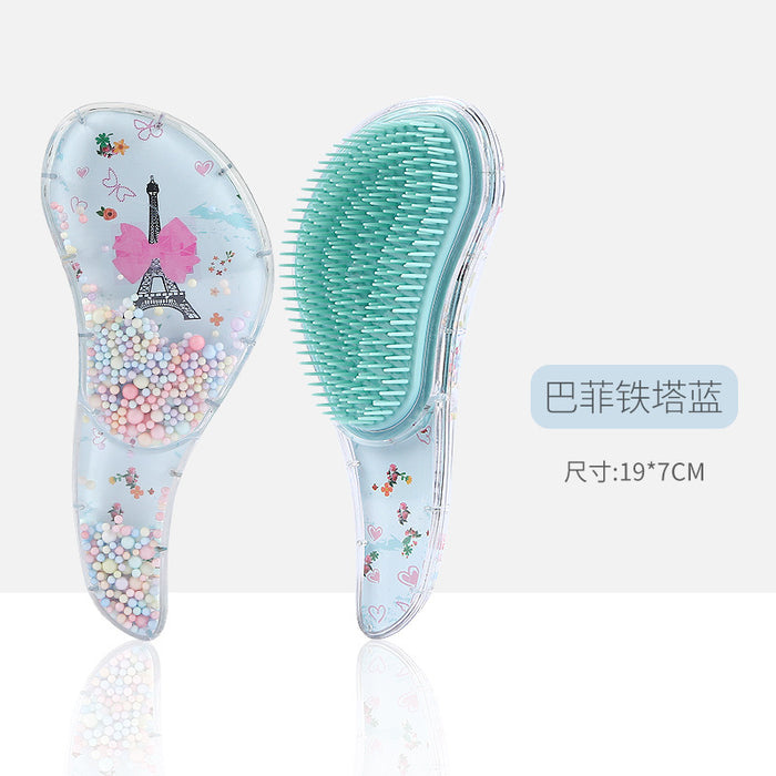 Wholesale Comb PS Transparent Hair Smoothing Anti-knot Massage MOQ≥3 JDC-CM-KouM001