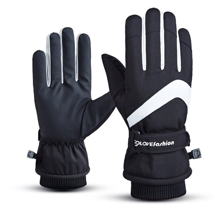Wholesale Gloves Polyester Thickening Warm Outdoor Sports Touch Screen MOQ≥2 JDC-GS-GuangJ002