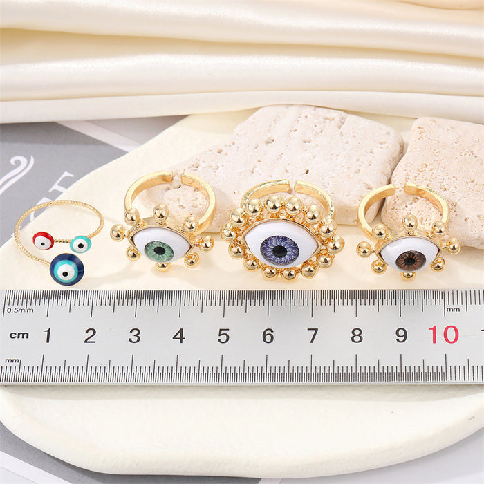 Jewelry WholesaleWholesale Alloy Devil's Eye Ring MOQ≥6 JDC-RS-Juej002 Rings 觉际 %variant_option1% %variant_option2% %variant_option3%  Factory Price JoyasDeChina Joyas De China