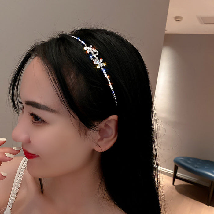 Jewelry WholesaleWholesale diamond-set vintage hair band JDC-HD-ZC011 Headband 智承 %variant_option1% %variant_option2% %variant_option3%  Factory Price JoyasDeChina Joyas De China