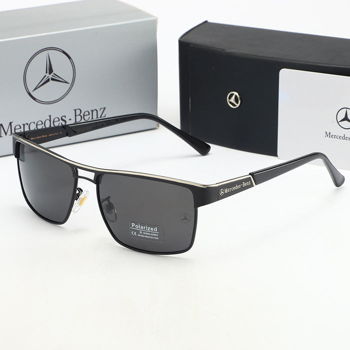 Wholesale metal frame sunglasses driving mirror polarized glasses without box JDC-SG-MenF008