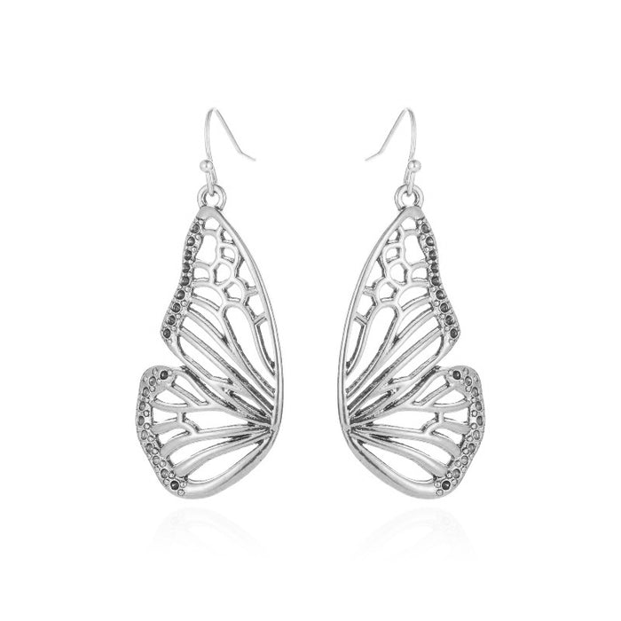 Wholesale Earrings Hollow Butterfly Metal Butterfly Wings JDC-ES-D003