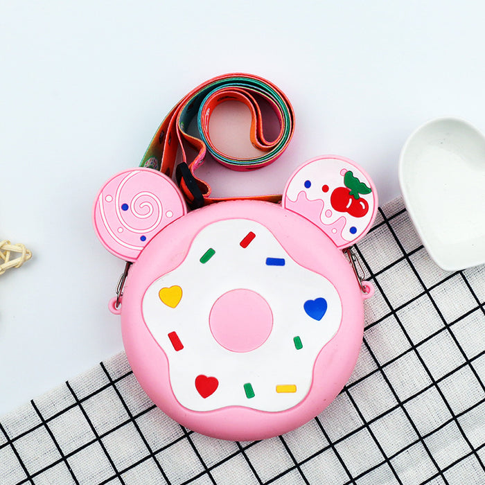 Jewelry WholesaleWholesale candy donut silicone children's cross-body bag MOQ≥5 JDC-SD-Ruox009 Shoulder Bags 超级 %variant_option1% %variant_option2% %variant_option3%  Factory Price JoyasDeChina Joyas De China