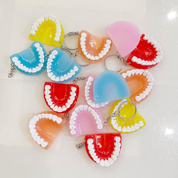 Wholesale Keychains Resin Artificial Teeth JDC-KC-XXing010