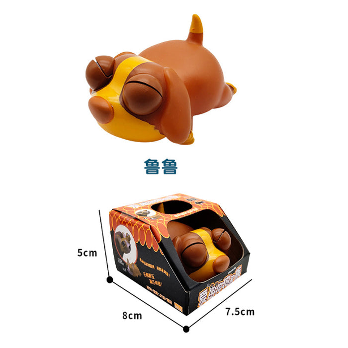 Wholesale cute pet sleepy dog toy decompression artifact blind box JDC-FT-TianT005
