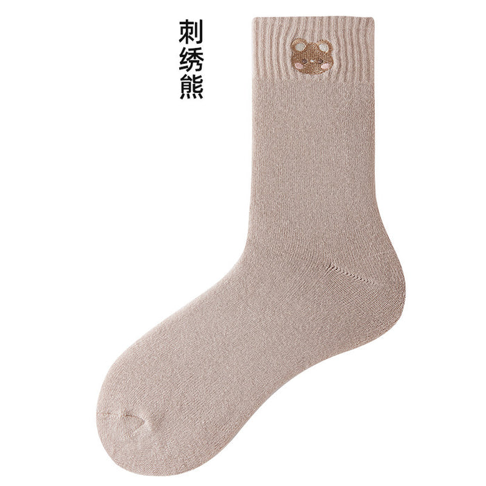 Wholesale Socks Cotton Lingerie Bear Warm Socks MOQ≥5 JDC-SK-JiaF005