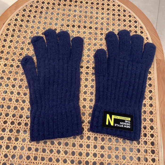 Wholesale Gloves Knitted Fingerless Touch Screen Thickened Loose JDC-GS-BoY004