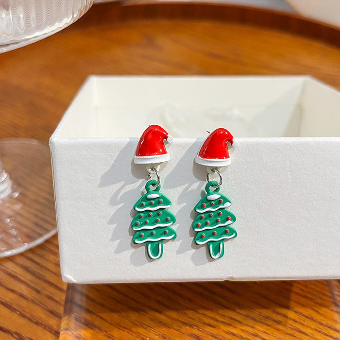 Wholesale Earring Alloy Christmas Creative Stud Earrings JDC-ES-MDD069
