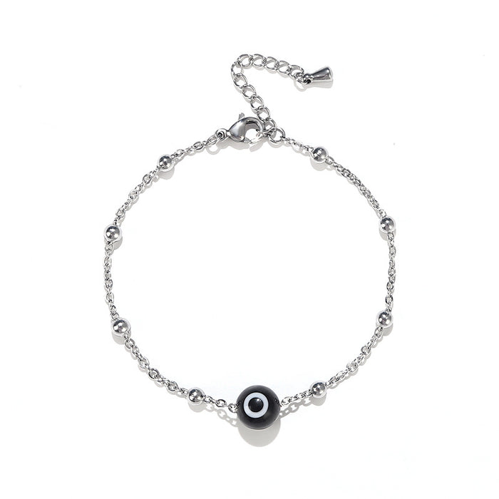 Wholesale Devil's Eye Glass Stainless Steel Bracelet MOQ≥2 JDC-BT-ChengG005
