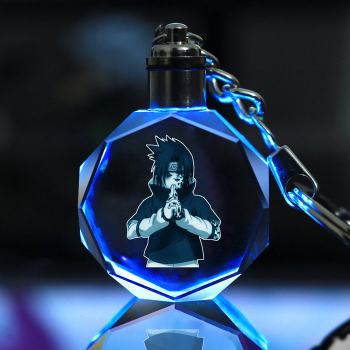 Wholesale Keychains Crystal LED Anime Peripherals Colorful Glow MOQ≥2 JDC-KC-LuoQ004