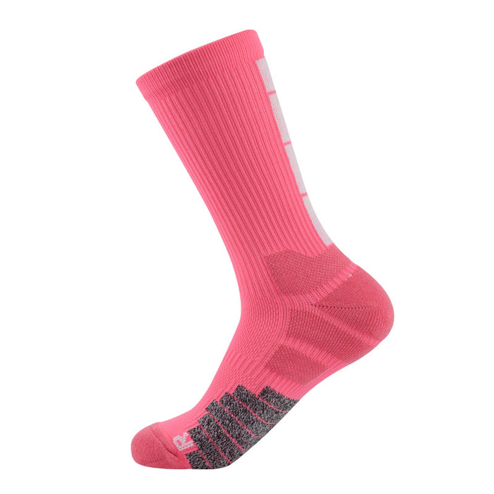 Wholesale Breathable Professional Long Barrel Basketball Socks Thickened Running JDC-SK-ZXian004
