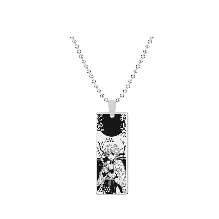 Wholesale Cute Nedouzi Character Stainless Steel Laser Necklace (M) JDC-NE-GSGR005