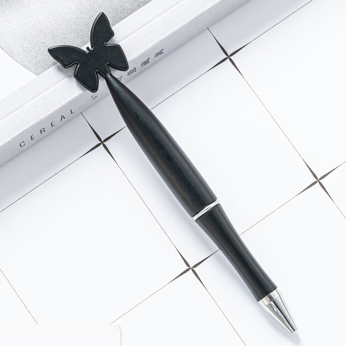 Wholesale Ballpoint Pen Plastic Butterfly Shaped Twist Pen MOQ≥2 JDC-BP-Huah091