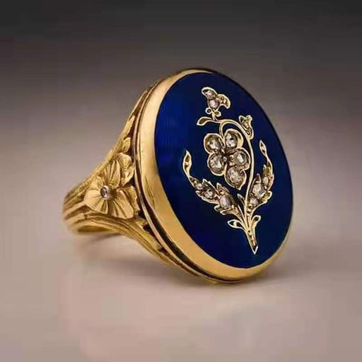 Jewelry WholesaleWholesale Alloy Lilac Ring MOQ≥2 JDC-RS-ZiB013 Rings 资比 %variant_option1% %variant_option2% %variant_option3%  Factory Price JoyasDeChina Joyas De China
