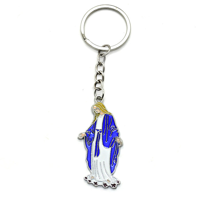 Wholesale Keychains Alloy Saint Maria Blue JDC-KC-BYou011