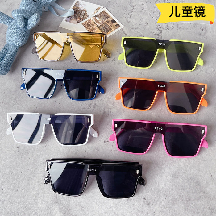 Wholesale one piece big frame kids sunglasses baby windproof JDC-SG-GuangD015