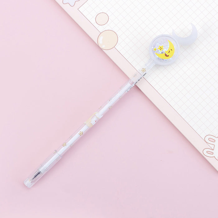 Wholesale Ballpoint Pen Plastic Moon Sequin JDC-BP-XuF004