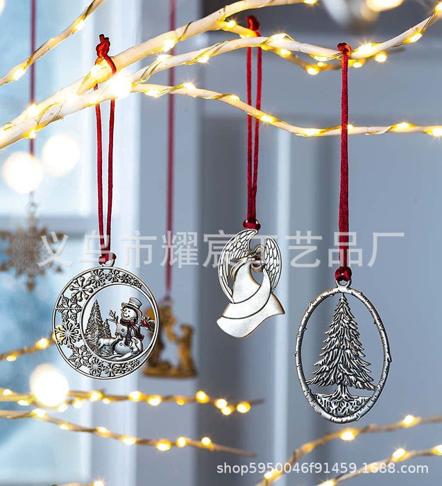 Wholesale Hanging Handmade Metal Christmas Tree Decorations JDC-DCN-YaoC003