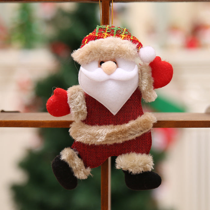 Wholesale Decorative Christmas Tree Accessories Little Doll Dancing Old Man Snowman JDC-DCN-HB012