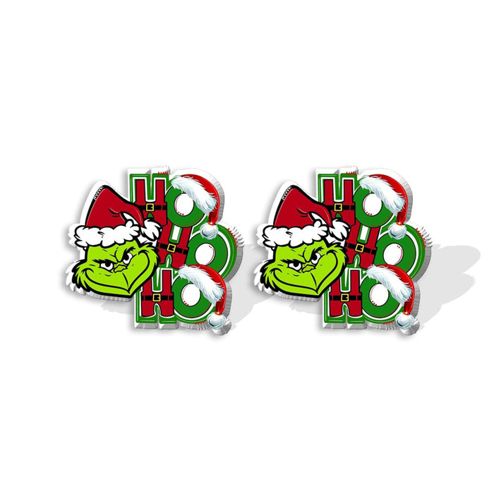Wholesale Earrings Acrylic Christmas Cartoon Stud Earrings (M) JDC-ES-XiangL051