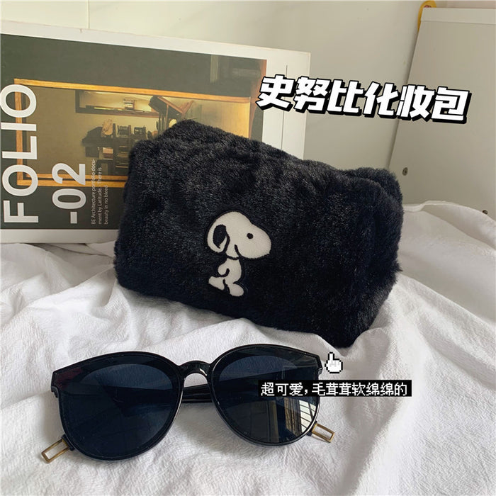 Wholesale Cosmetic Bag Plush Cute Cartoon Storage Bag MOQ≥2 (S) JDC-CB-YUNKE001