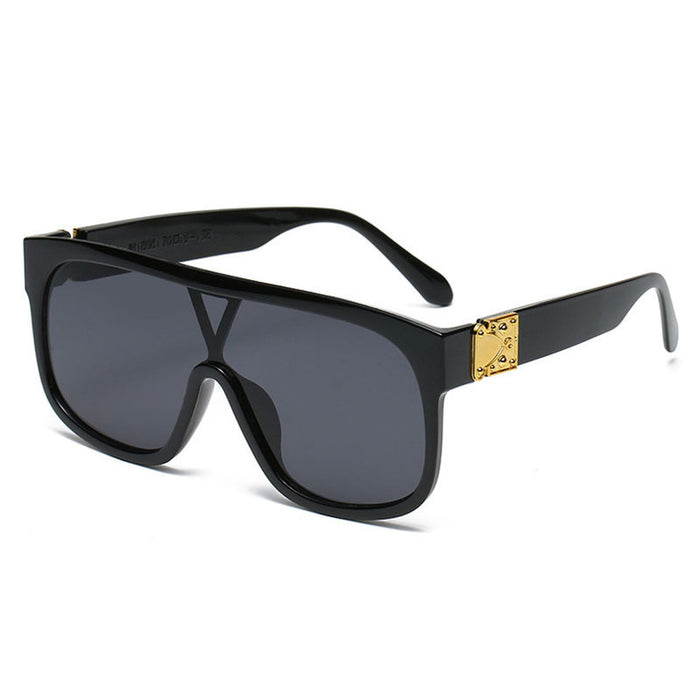 Wholesale Large Frame Sunglasses Personality Siamese Comfortable MOQ≥2 JDC-SG-BoH005