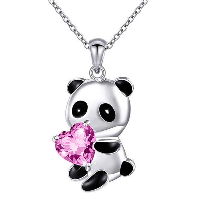 Wholesale jewelry cute panda necklace JDC-NE-XunO035