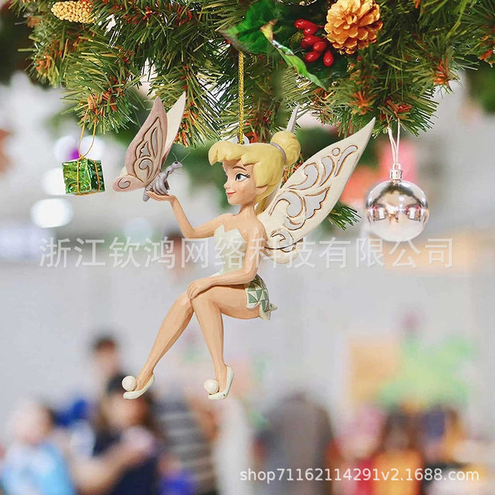 Wholesale Cute Princess Doll Acrylic Christmas Decoration Pendant (M) MOQ≥2 JDC-DCN-QHong004