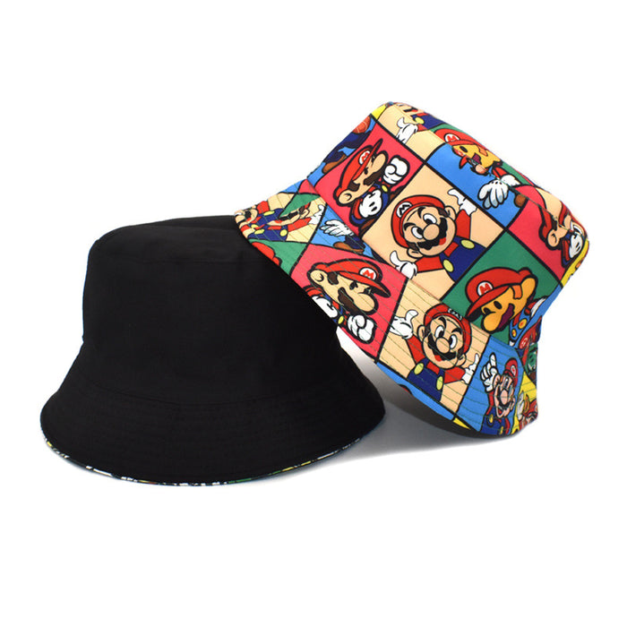 Wholesale hat fabric cartoon football print fisherman hat MOQ≥2 JDC-FH-ShunMa004