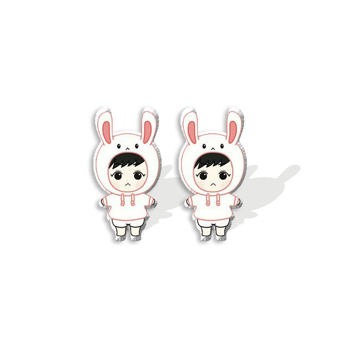 Wholesale Earrings Acrylic Cute Characters MOQ≥2 JDC-ES-XiangL035