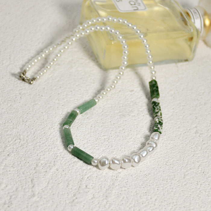 Wholesale  Handmade Beaded Semi-Precious Onyx Necklace MOQ≥2 JDC-NE-YF221