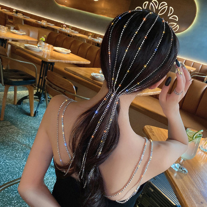 En gros de Flash Drill Forel Tassel Palace Palace Style Princess Hair Accessoires JDC-HC-BY014