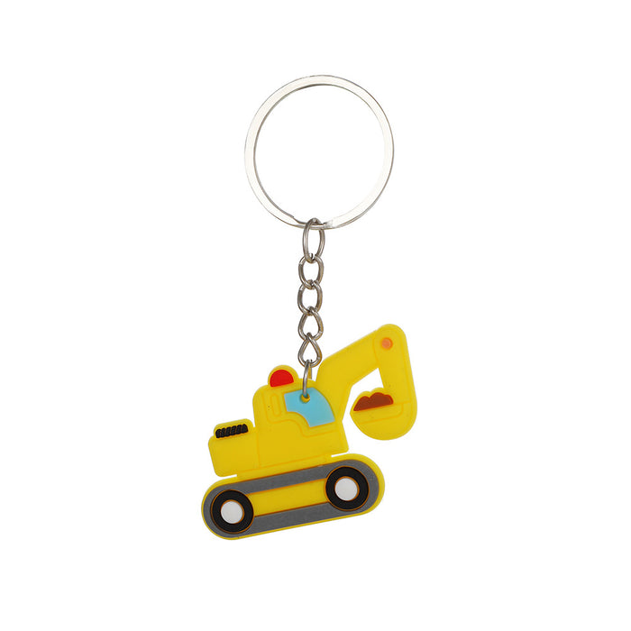 Wholesale Keychain PVC Cartoon Digger Keychain MOQ≥2 JDC-KC-XinH001
