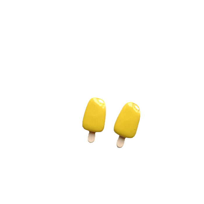 Wholesale plastic popsicles strawberry earrings JDC-ES-MISUI007